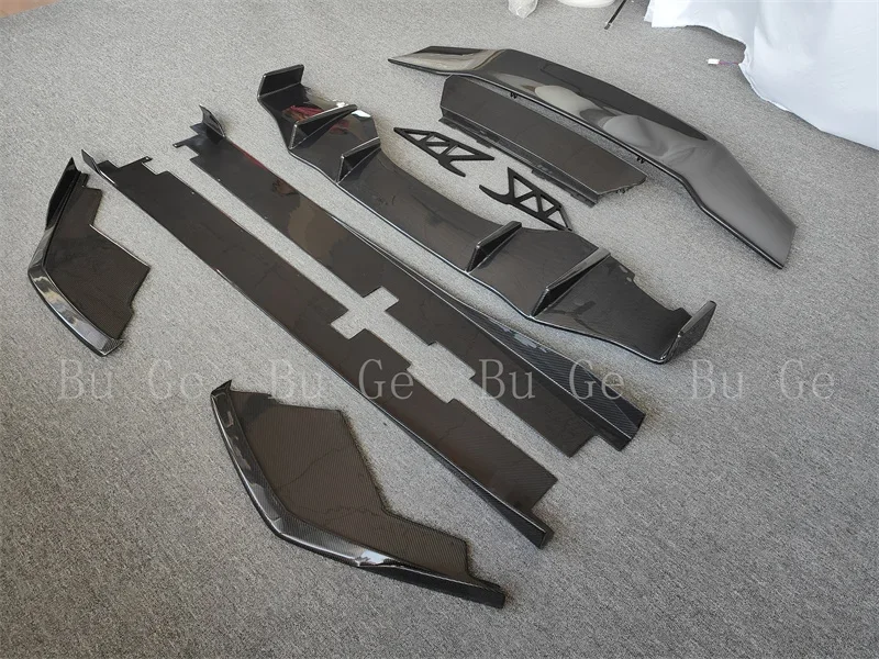 

LANOUT D-Style новый комплект кузова из углеродного волокна для Lamborghini Huracan LP610, передний угловой юбка, диффузор и задний спойлер