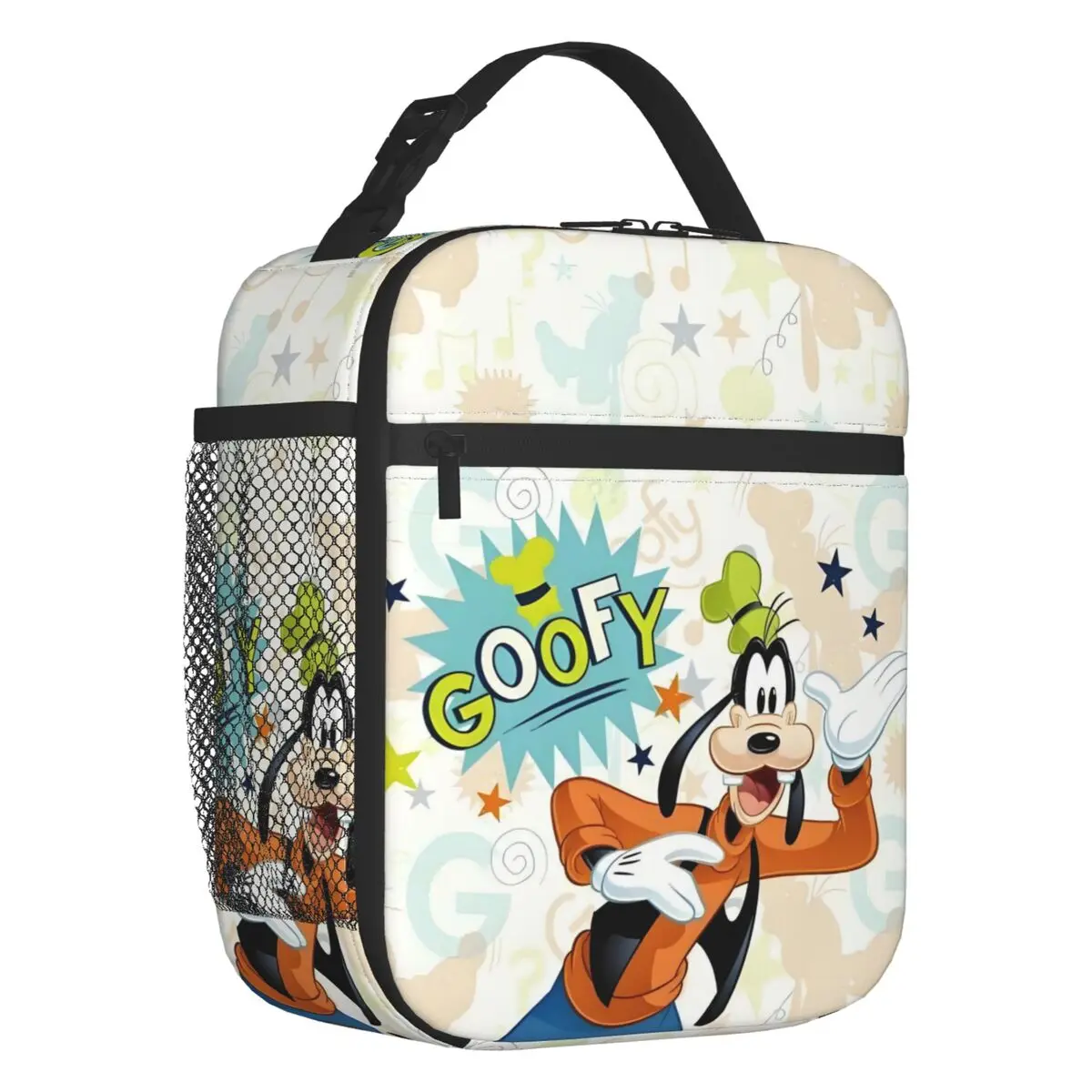 

Custom Goofy Lunch Bag Cooler Warm Classic Cartoon Movie Pattern Insulated Lunch Boxes for Student School
