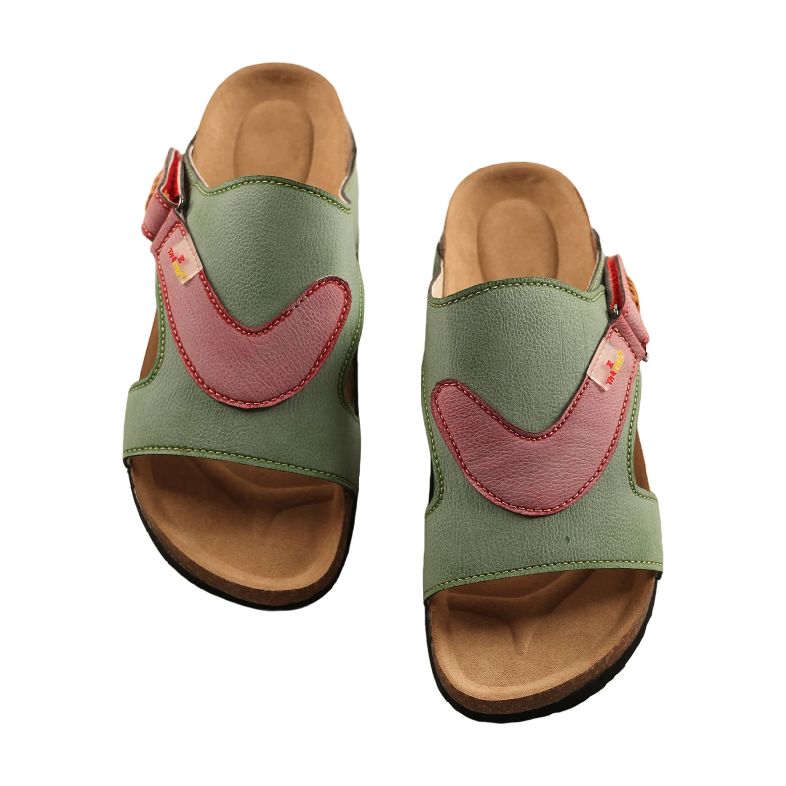 TMA EYES Sommer Patchwork Home-Style Weiche Sohle Bequeme Lässige Damen-Slipper mit Dicker Sohle – Detail 2
