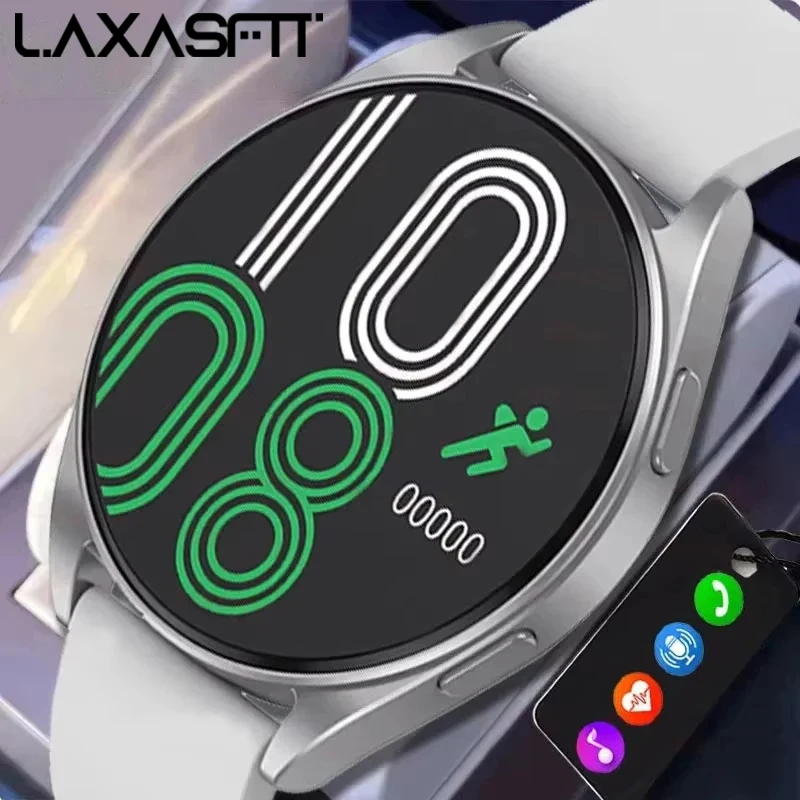 LAXASFIT Smart Watch6 Classic Men's and Women's Watch 1.32-inch HD Screen Bluetooth Call Heart Rate Fitness Sports Smart Watch