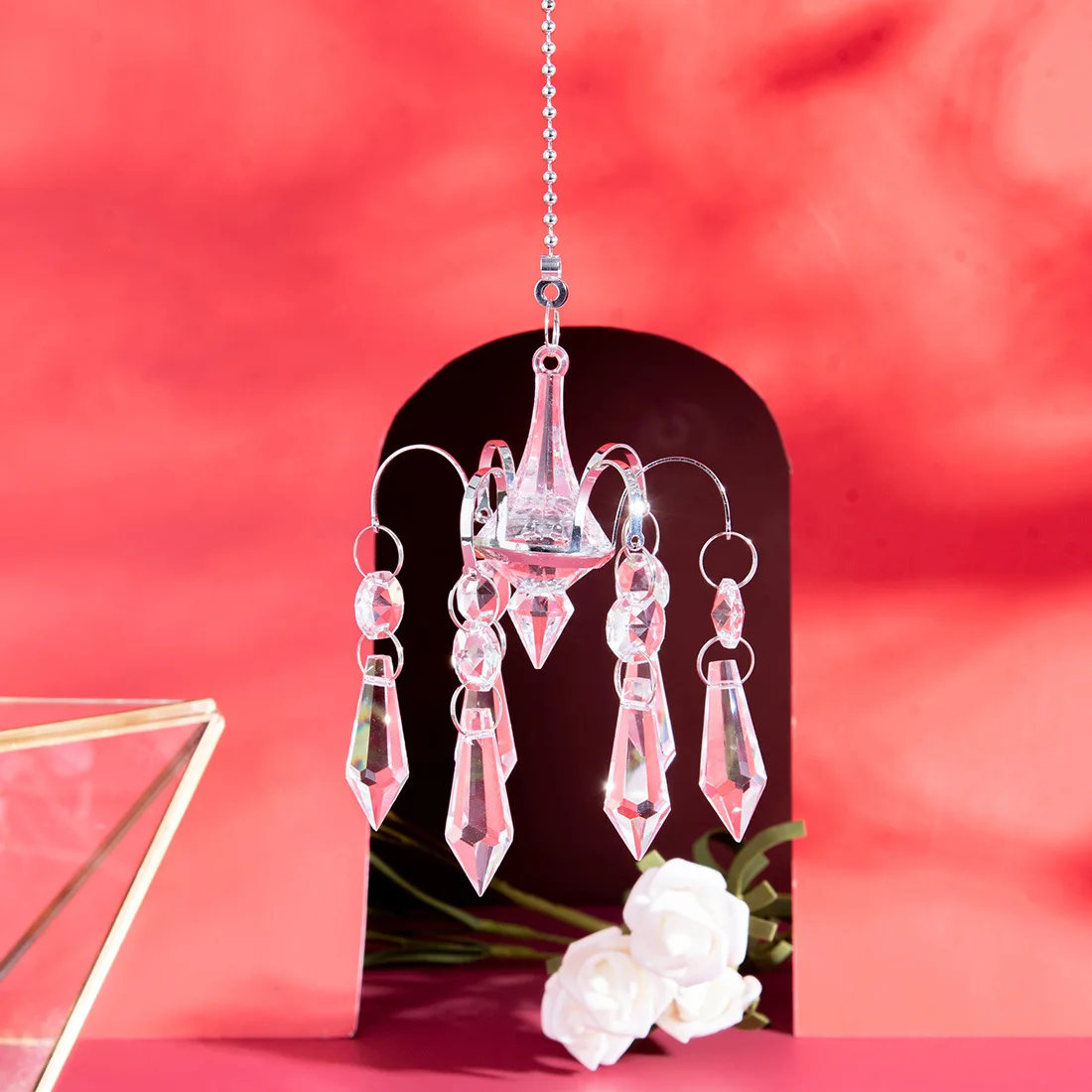 

Pointed Beads Crystal Pendants Octopus Fish-shaped Crystal Ball Pendants Decorative Items Garden Handicrafts Sun Catcher Decor