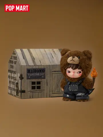 【P.L.】POP MART Hirono Living Wild-Fight for Joy Plush Doll to 2pcs per Order