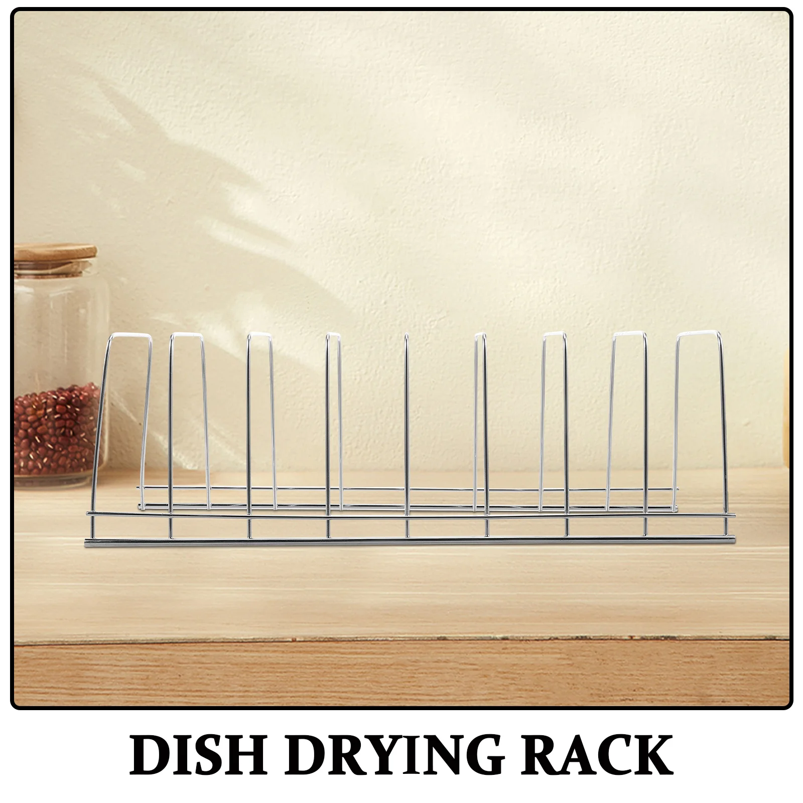 Stainless Steel Dish Drainer Rack Kitchen Countertop Storage Organizer Drying Tray Utensil Holder Bowl Plate Storage Stand