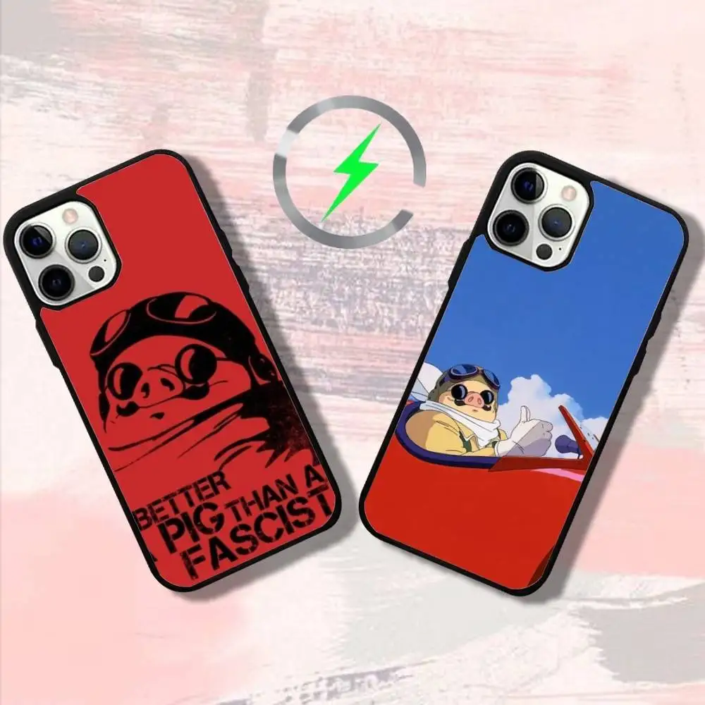 

Cartoon P-Porcos R-Rossos Phone Case For iPhone 16,15,14,13,12,11,Pro,Max,Plus,Mini,SE4,E Magnetic Magsafe Wireless Charging