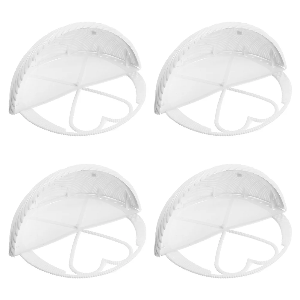 

4pcs Hanging Basket Imitation Rattan Plastic Flower Pot For Home Wall Decor Indoor Plant Holder Lightweight Durable Wall Mounted