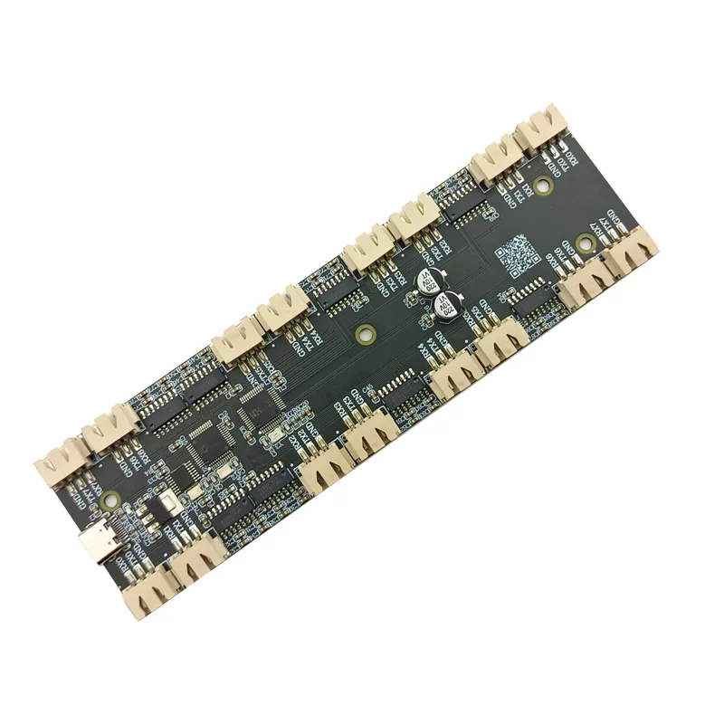 USB to 16 RS232 Serial Port Module, Multi-channel 232 Splitter Hub, UART Expansion Board, CH348 Chip