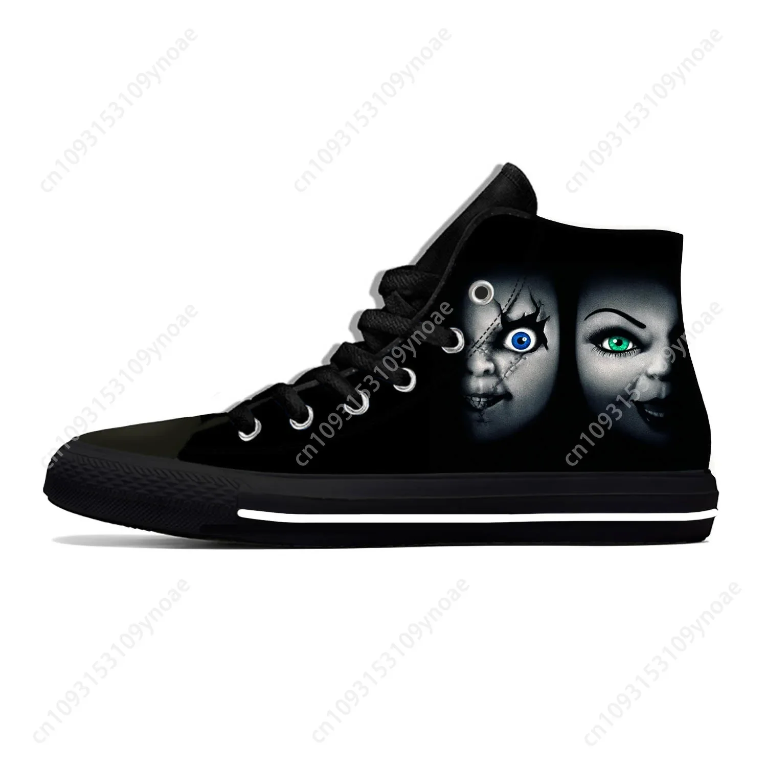 

Hot Anime Cartoon Comic Childs Play Chucky Horror Casual Cloth Shoes High Top Lightweight Breathable 3D Print Men Women Sneakers