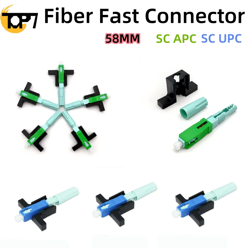 Fiber fast connector SC APC UPC 58mm  Single-Mode Quick Connect for FTTH Optical New Fast Connection High Quality