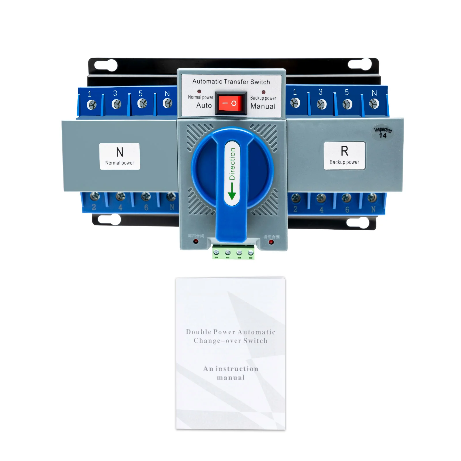 Dualer Netzteilschalter 400 V 4P/63 A Automatischer Transferschalter für Haushaltsstrom, Gebäude – Detail 7
