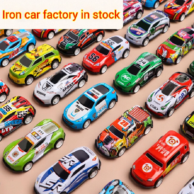 Alloy Return Force 6.8cm Mini Alloy Car Model Set Children'S Car Toy Metal Anti Drop Mini Graffiti Model Manufacturer Gift