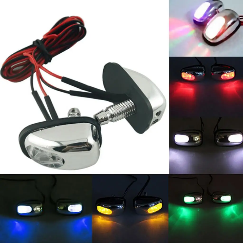 Windshield Spray Nozzle Wiper Washer with Colorful LED Car Glass Accessory for Clean Windshield and Wipers