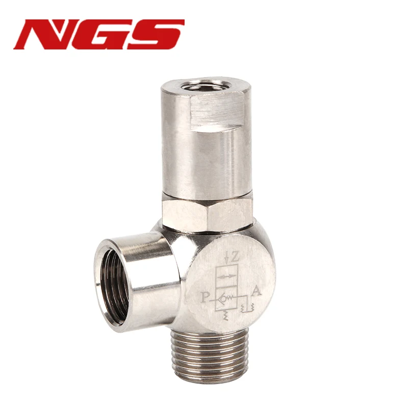 Pneumatic Air Induction Check Valve PCV06 PCV08 PCV10 PCV15F Air Control Pilot Check Valve Cylinder Pressure Maintaining Lock
