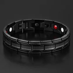 Ultra Strength Magnetic Therapy Bracelet - Arthritis Pain Relief & Carpal Tunnel - Adjustable Length Magnetic Bracelets for Men