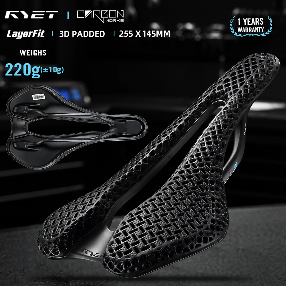 sella-in-carbonio-stampata-in-3d-ryet-145mm-sedile-super-leggero-per-bici-da-strada-e-mtb-accessori-per-ciclismo