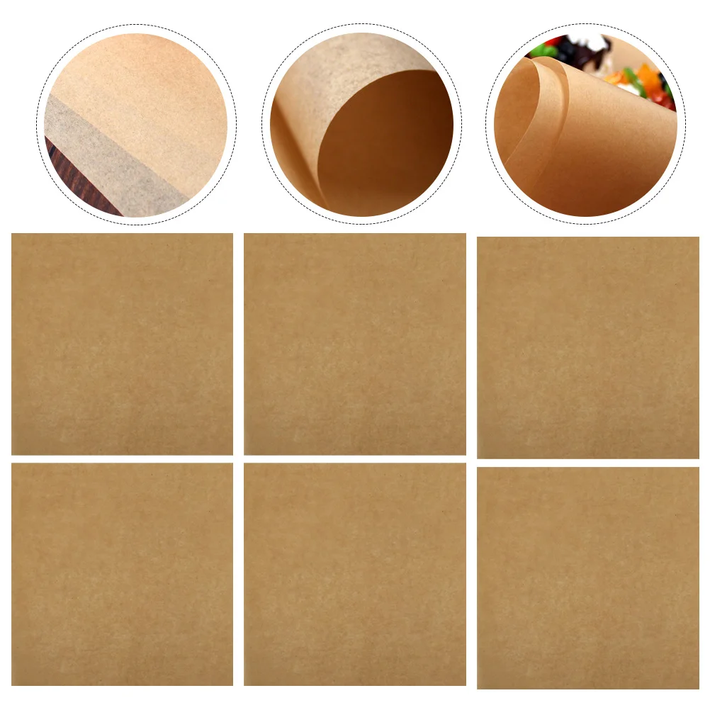 

100 Sheets Baking Paper Parchment Nonstick Grease Proof Air Fryer Liner Portable Essentials Multi-Function Baking