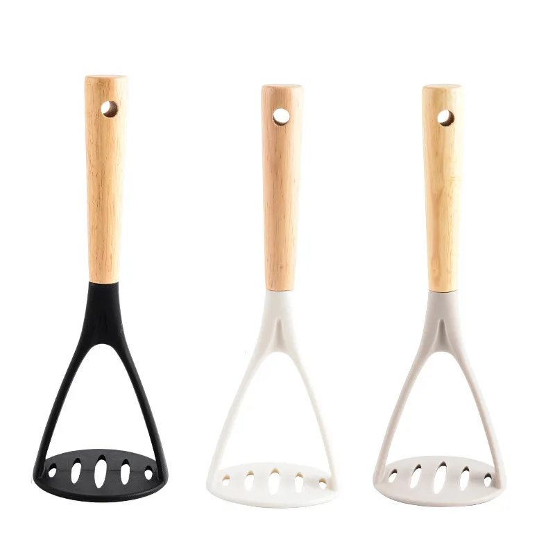 Heat Resistant Dual-Function Silicone Press Multifunctional Kitchen Gadget Potato Masher Garlic Crusher Cross-Border Cooking