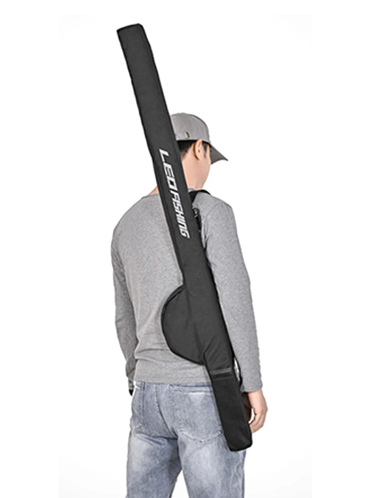 

Сумка для хранения удочек из ткани Оксфорд, складная сумка для рыболовных снастей, большая вместимость, регулируемый ремень для рыбалки на открытом воздухе