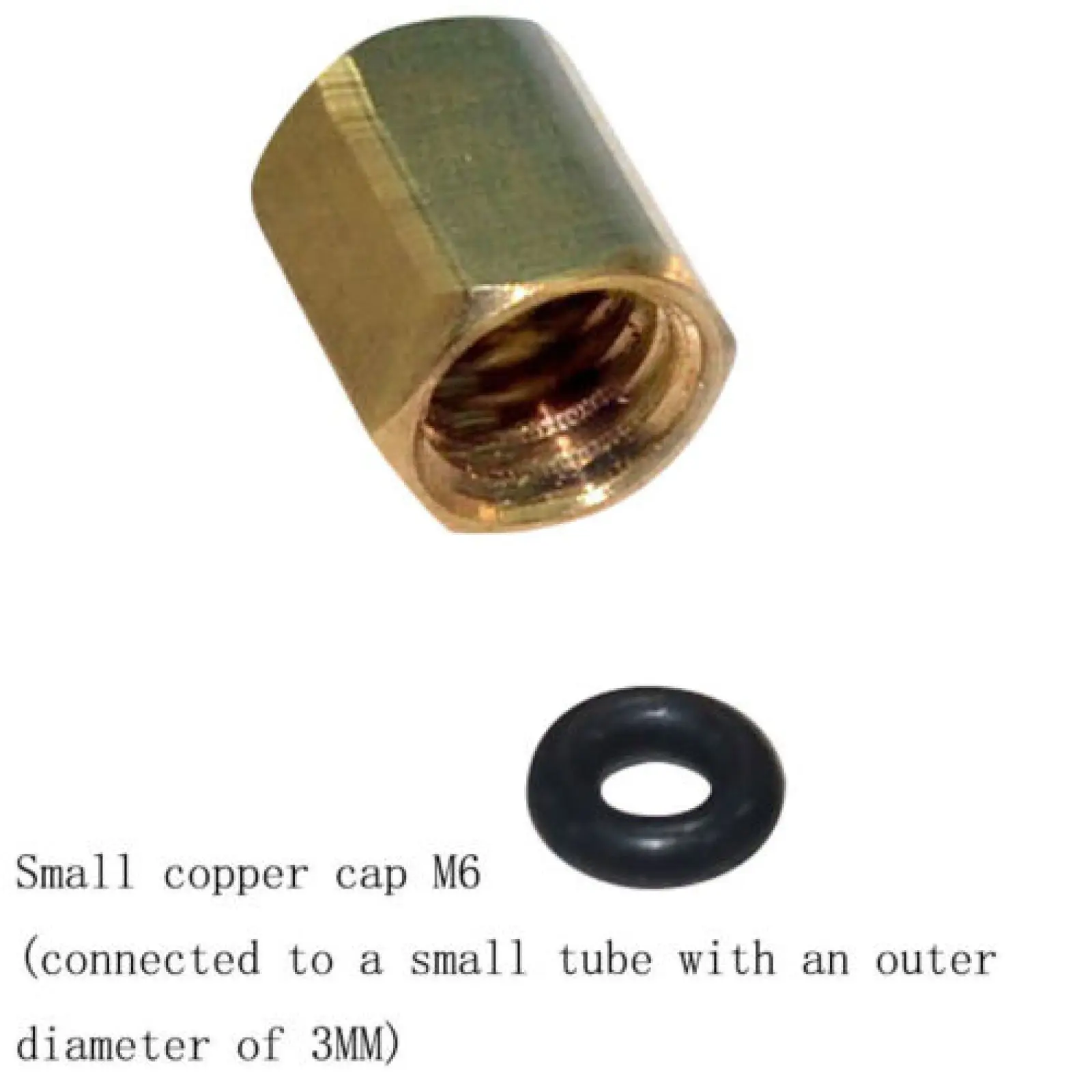 

6 шт. маленький демпфер чернил M6, медная гайка, укупорочная крышка, подходит для MIMAKI JV33 3 мм * 2 мм JV5