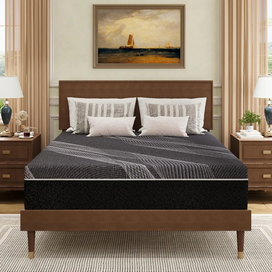 Queen Size Mattress 10 Inch Gel Memory Foam Medium