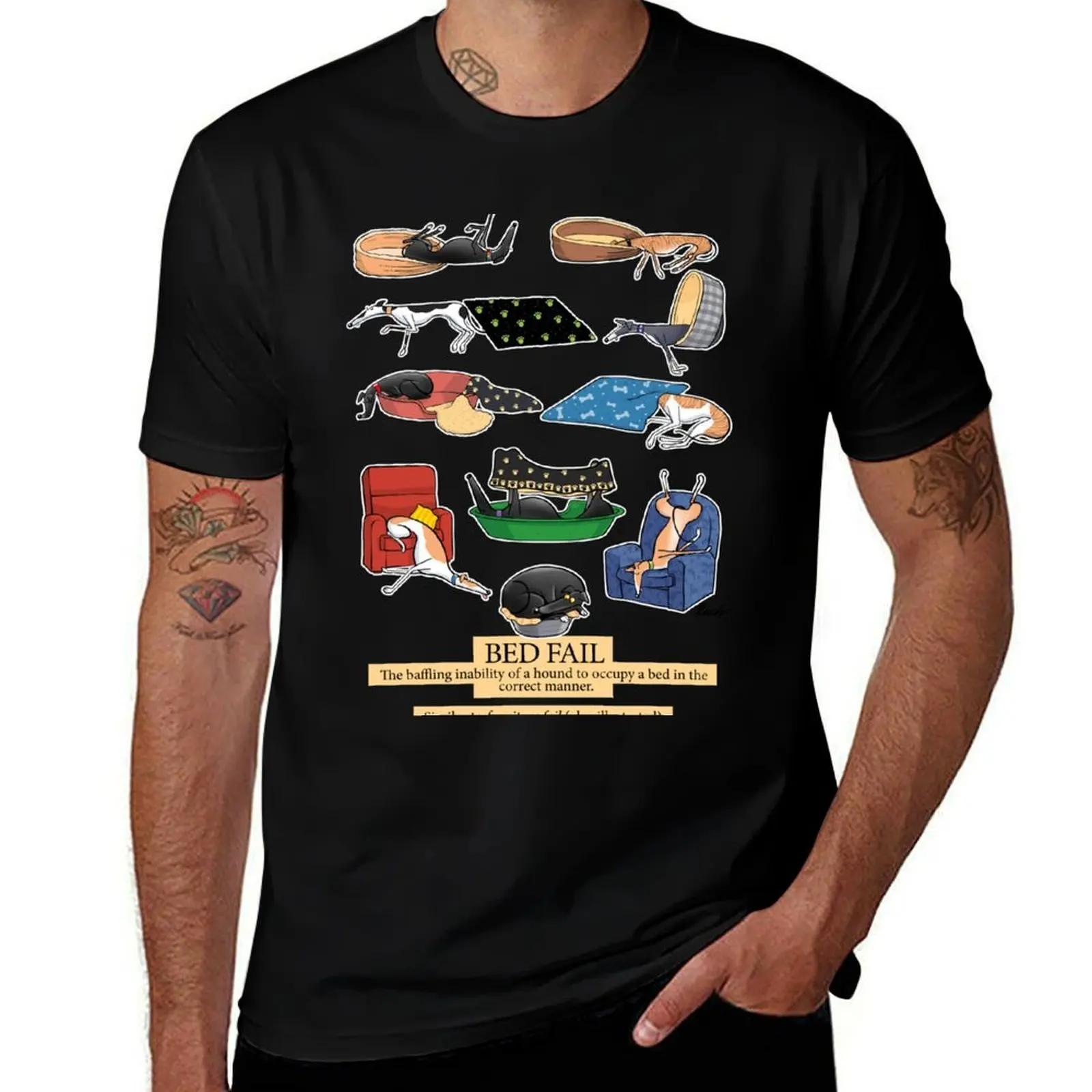 

Greyhound Glossary: Bed Fail. A Redbubble exclusive design T-Shirt Stylish Graphic Short Sleeve Top