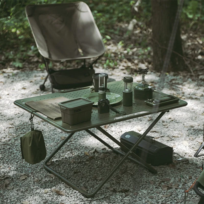 Aluminum Camping Folding Table Outdoor Military Style Tactical Picnic Table Portable