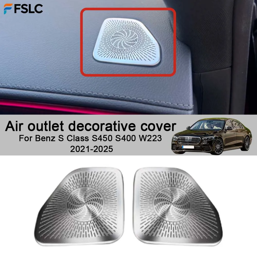 Cars Accessories Air outlet decorative cover For Mercedes-Benz S Class S450 S400 W223 2021-2025 Car Styling Upgrade
