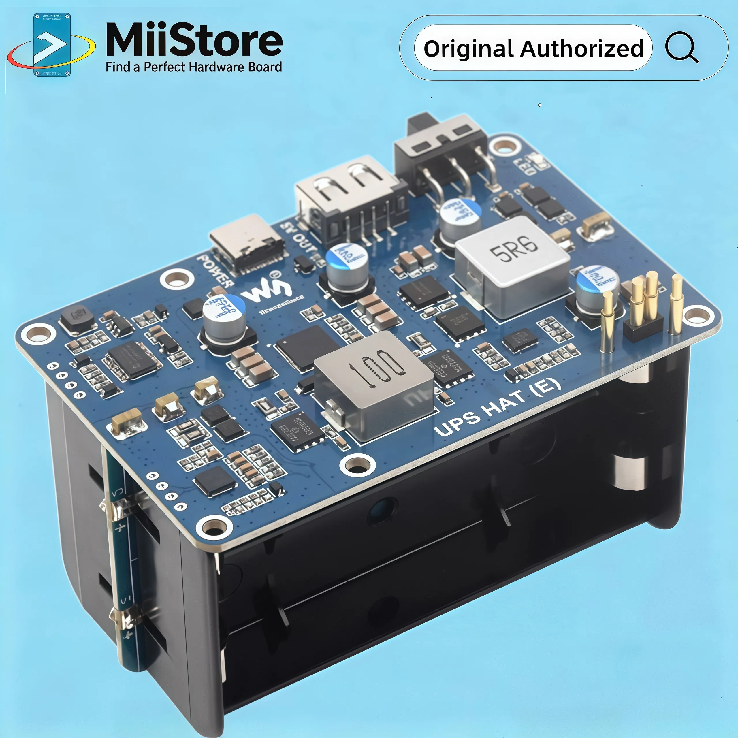 raspberry-pi-5-ups-hat-e-uninterruptible-power-supply-for-raspberry-pi-5-4b-3b-4×21700-li-batteries-not-included-5v6a-output