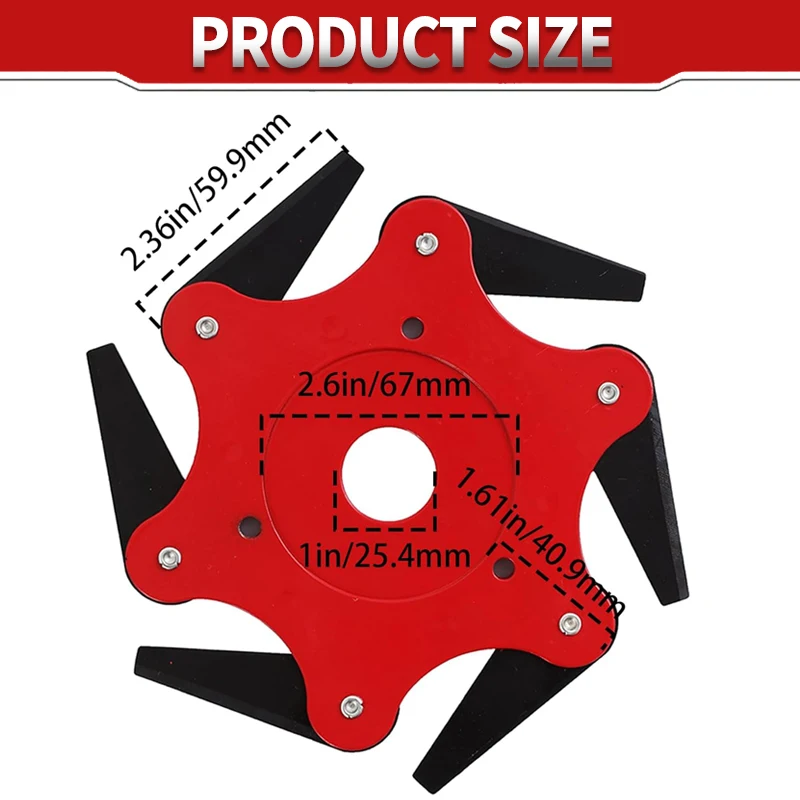 Peças Cortador De Grama Cortador De Grama, Acessórios De Cortador De Escova, Ferramenta De Jardim, Ferramentas De Aparador, Lâmina De 6 Dentes