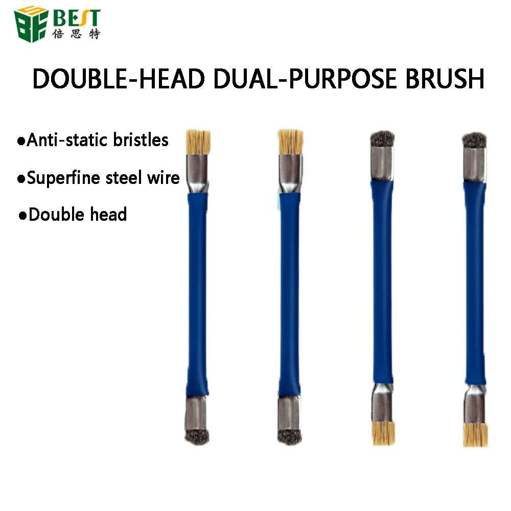 1Piece Double Head Anti-Static ESD Safe Hard Brush For Phone Motherboard Circuit Board Cleaner for Computer Keyboard Cleaning