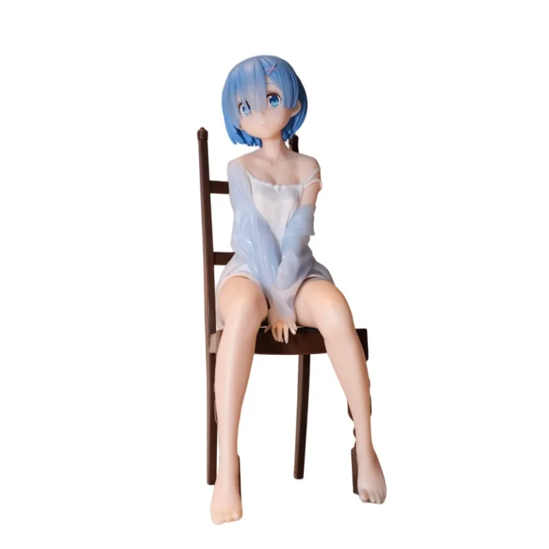 Re:Life in A Different World From Zero Rem Chair PVC Statue Action Figurine Desk Collectible Anime Model Toys Figures Gift 16cm