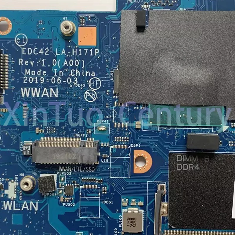 EDC42 LA-H171P para la placa base del ordenador portátil For Dell Latitude 5401 CPU I5-9400H 04N4MN 077WN7 039CRJ 100% test pracy