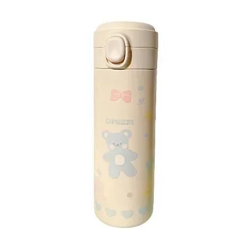 

New design simple modern stainless steal kids insulated water bottle cup with straw and pink