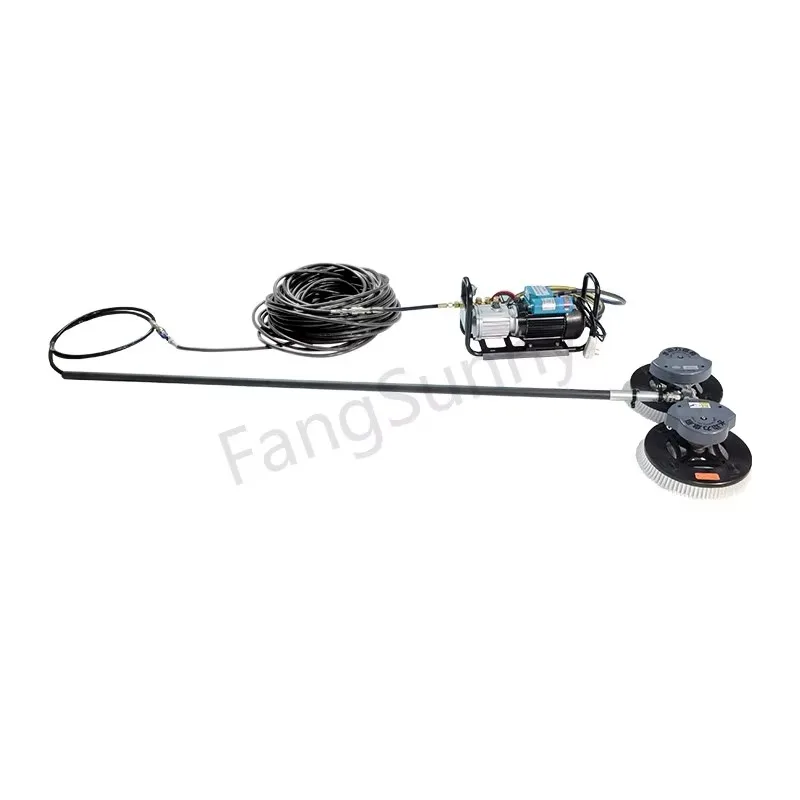 STLF3.6m High Pressure Pump Driven Handheld Double  Cleaning Brush for Efficient Solar Farm Maintenance