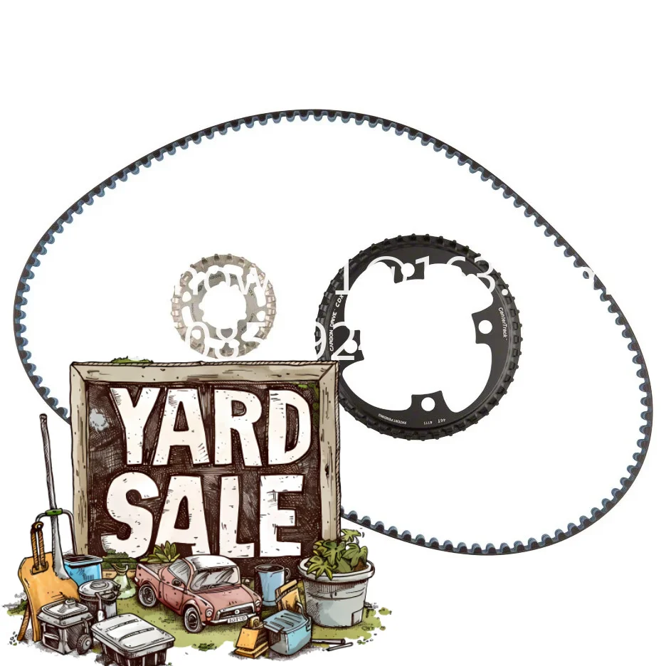 Bicycle wagon belt drive tooth disc flywheel gear tooth disc cdx