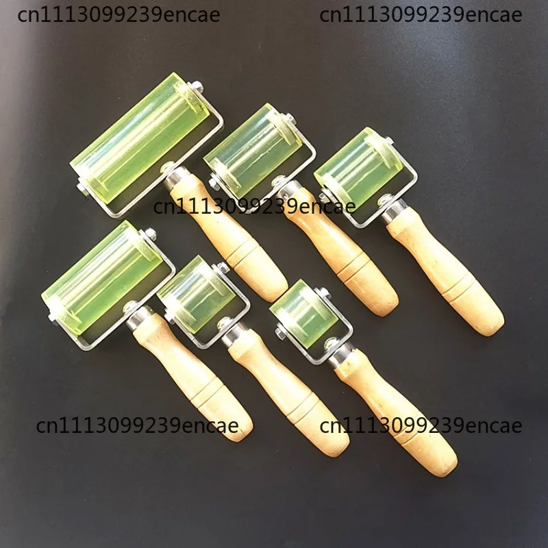 Nylon PU pressure roller anti-corrosion pipeline maintenance label instant paste double-sided tape compaction plastic roller