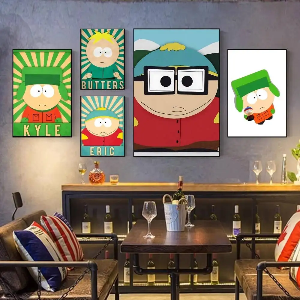 

S-SouthES Cute P-Park new group Poster HD home decor sticky wall waterproof home living room bar aesthetic decor