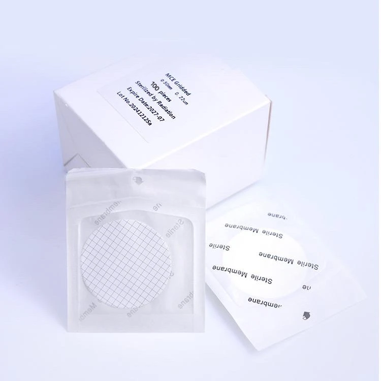 Laboratory Nylon Membrane Filter Paper MCE Gridded Filtration Mixed Cellulose Esters Membrane Disc Sterile Membrane Filter