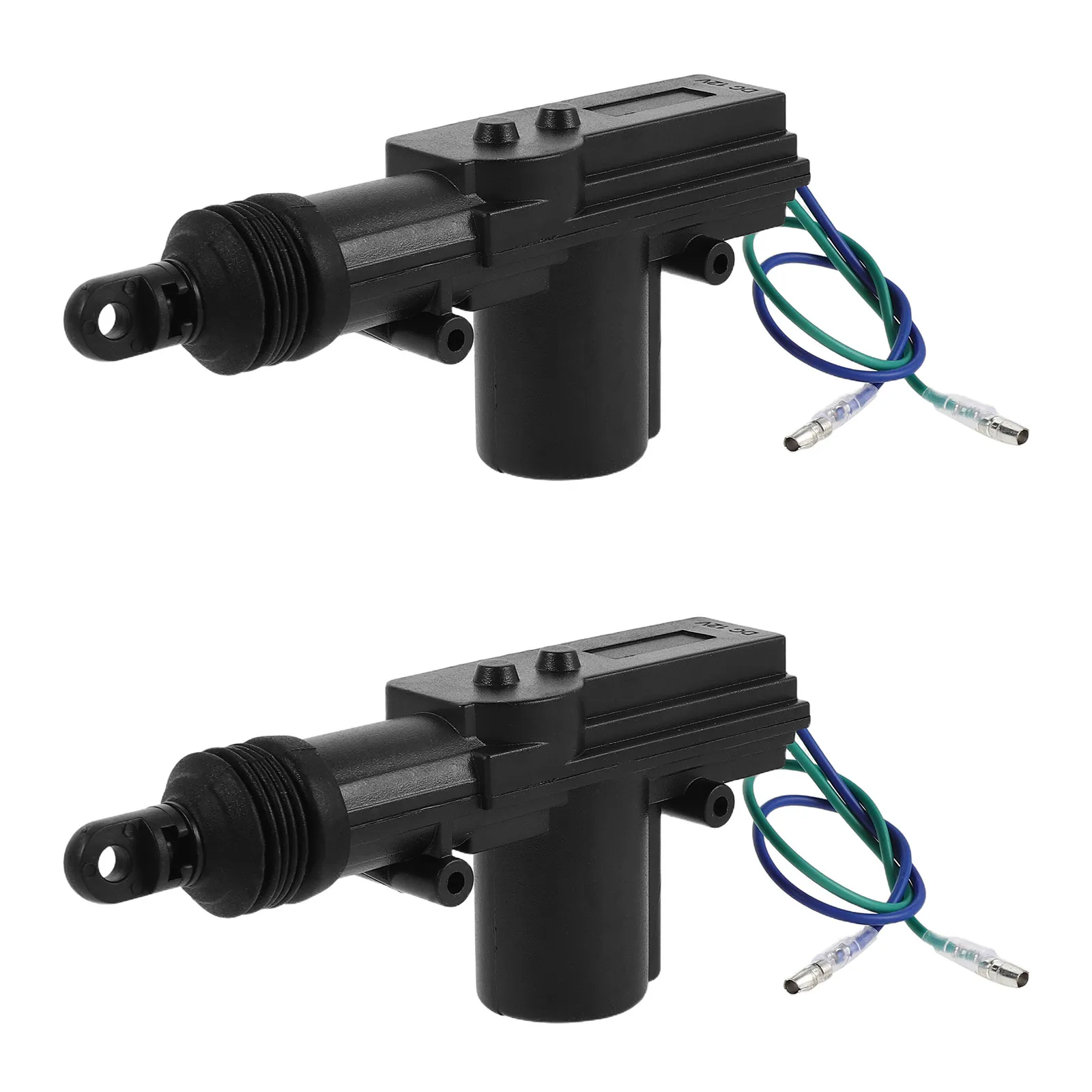 2 Pcs Door Lock Actuator With Metal Rod 2-Wire Car Door Lock Actuator Motor Car Locking Wire Aftermarket Automotive Motor