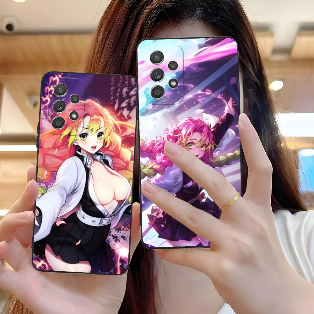 

Чехол для телефона «Demon Slayer Mitsuri» для Samsung Galaxy A73 72 71 70 56 55 54 53 52 36 35 34 23 16 15 5G Цветной защитный чехол