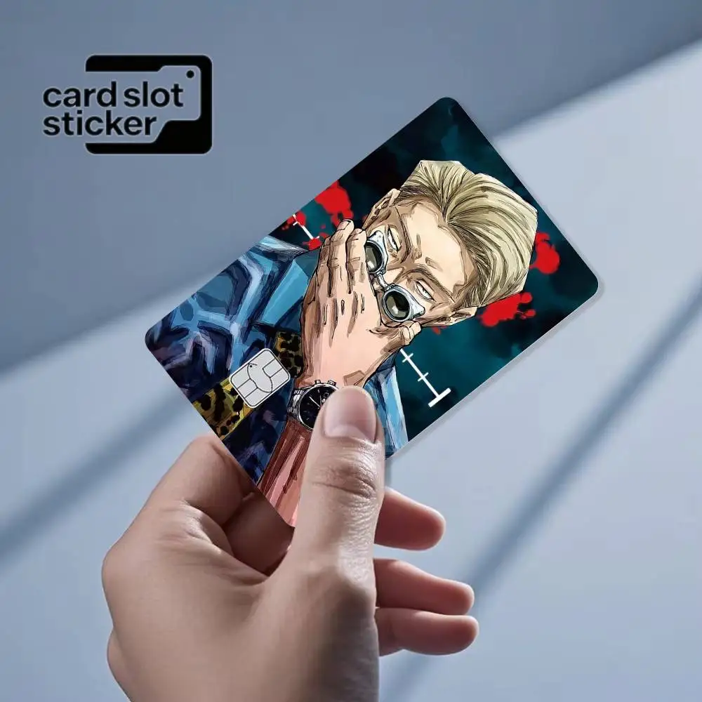 Anime N-Nanami Kento  Credit Card HD Stickers Game Card Decal Small Chip Waterproof Sticker Gift