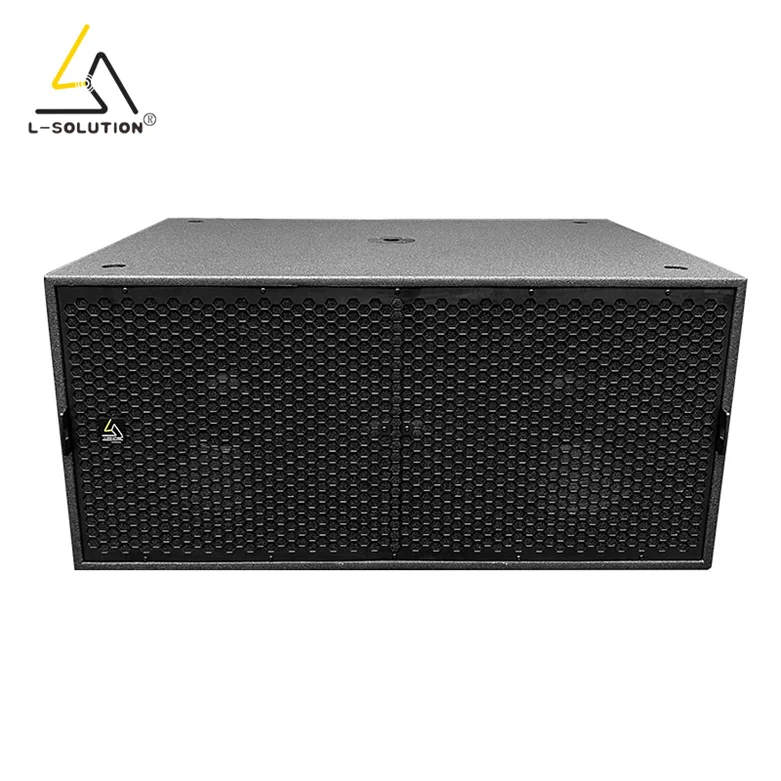 Lsolution Powerful Dual 18 Inch 4 Ohm 2600W Subwoofers Box Audio Sound Long Throw System Equipment Outdoor Stage Speaker