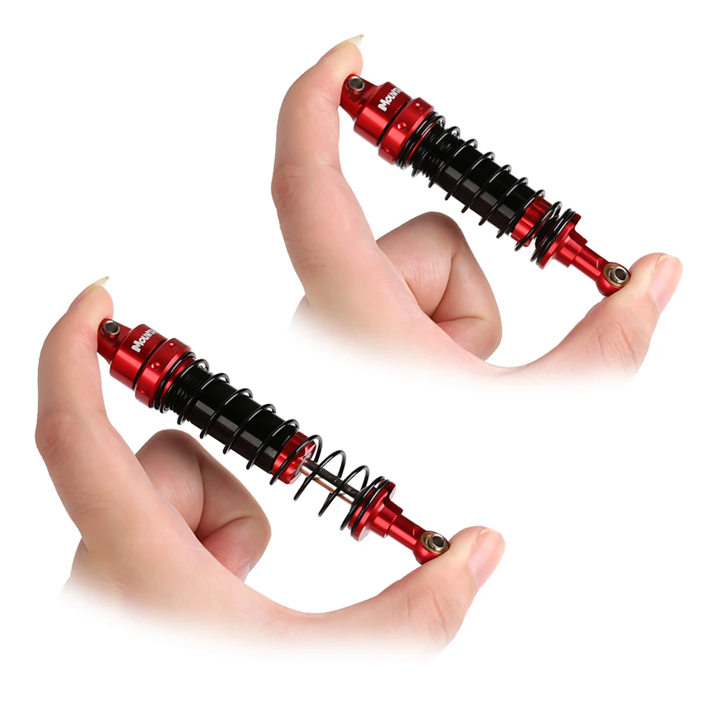 2PCS Metal Anodized Shock Absorber Oil Adjustable Damper for 1/10 RC Rock Crawler Axial SCX10 90046 AXI231017 TRX-4 D90