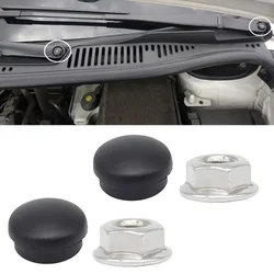 1Set Front Windshield Wiper Screw Nut Cap Cover Car Accessories for Audi A4 B5 B6 B7 B8 B9 1995-2019 A8 D3 Q7 4L A6 C4 C5 C6 C7