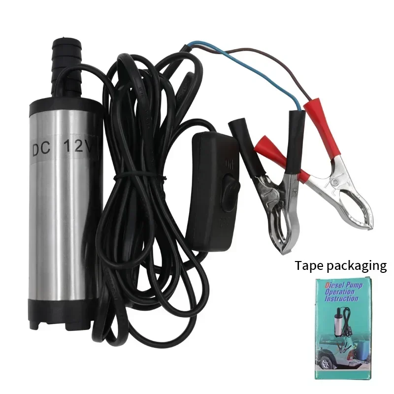 Electric Fuel Transfer Pump Water Oil Transfer Refueling Submersible Pump For Diesel Water Pump 12V 38mm For Car Motorbike