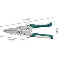18 In1 Foldable Wire Stripper Multifunctional Plier With Crimper Cutter Shearing Screw Gripping For Electric Cable Portable Tool 2