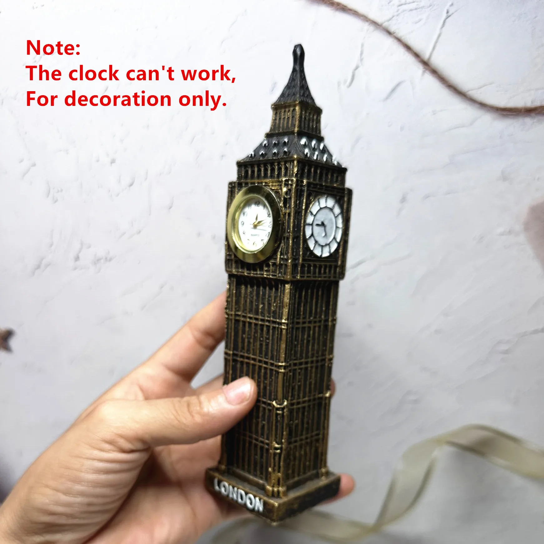 3D UK London Vintage London Big Ben Resin Model Figurine Home Desktop Desk Ornaments Decoration Souvenir