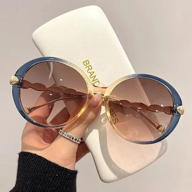 Round Sunglasses Ins Style Sunglasses Fashion Street Photography Glasses