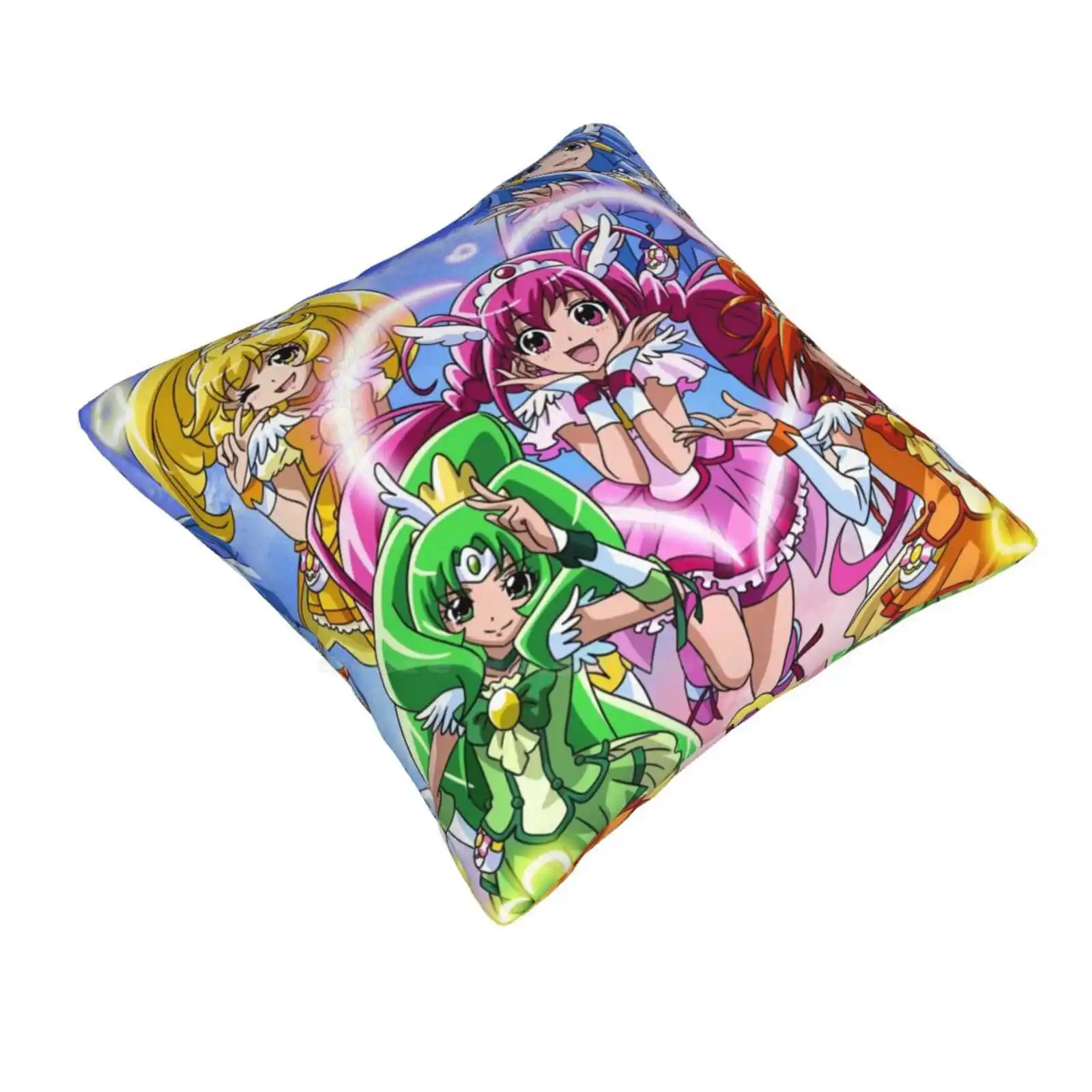 Precure Smile Throw Cushion Pillow Cover Precure Pretty Cure Anime Manga