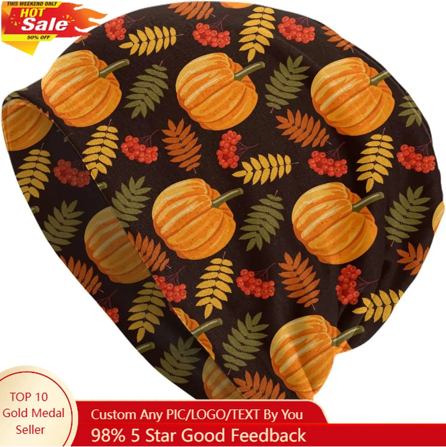 

Beanie Hats Standard Closed Chemo Hat Cancer Headwear Knitted Hats Baggy Slouchy Cap for Women Men