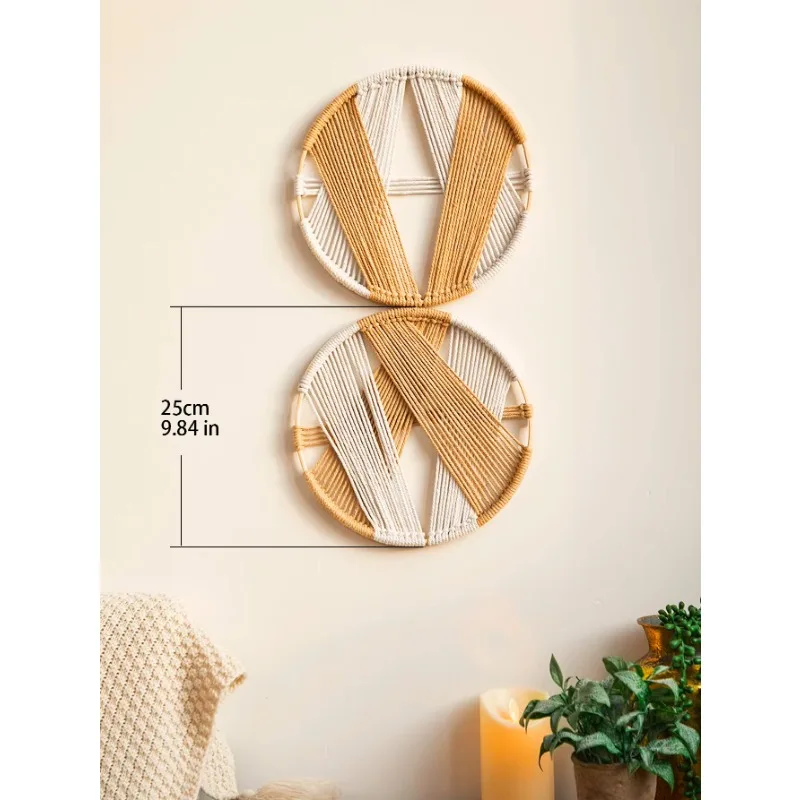 2 Pcs Dream Catcher Wall Hanging Macrame With Wall Decor Aesthetic Macrame Home Decorations Bedroom Living Room Gift
